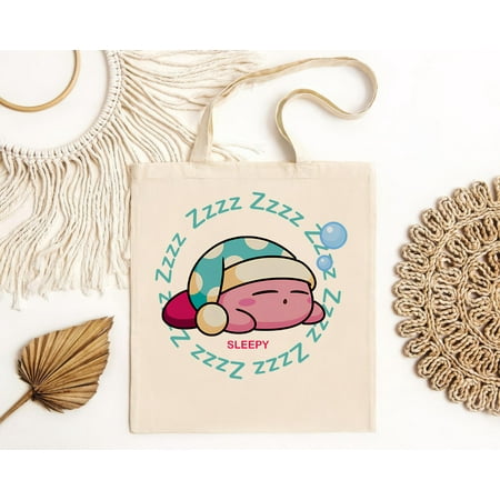 vintage Kirby Sleeping Tote Bag-TH22175