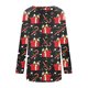 thumbnail image 5 of Puntoco Mujeres Casual Manga Larga Cuello Redondo tops Blusa Suelta Navidad Impreso Camisas Puntoco Puntoco-27, 5 of 5