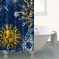 thumbnail image 5 of Gothic Shower Curtain - Dark Celestial Moon & Star Print, Mystical Cosmic Theme Bath Decor, Waterproof Polyester, 36"Wx72"L, Goth Aesthetic Gift, 5 of 5