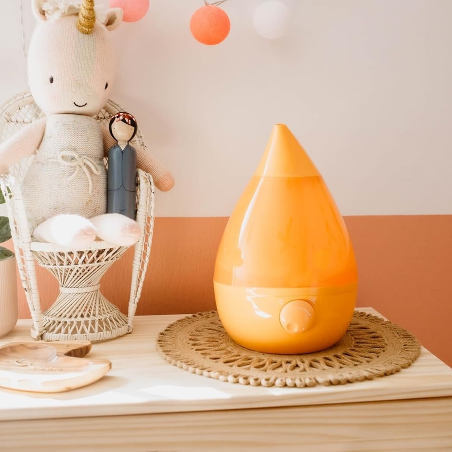Ultrasonic Cool Mist Humidifier for Bedroom, Baby Nursery, Kids Room, Plants, or Office, Large 1 Gallon Tank, Filter Optional,
