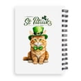 thumbnail image 2 of Happy St. Patrick’s Day Maine Coon with Green Hat Shamrocks Rainbow Spiral Bound Journal Cat Lover Kitten Owner Gifts 5x7in Spiral Notebook - 03007, 2 of 5