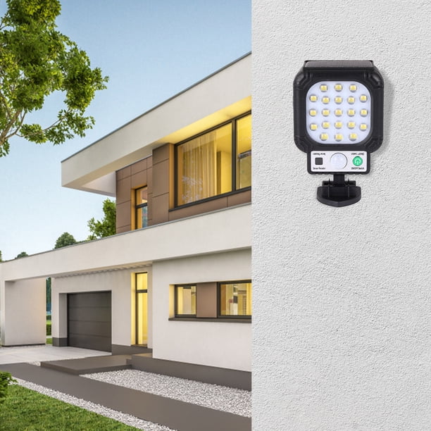 Hogar y cocina, Luces LED, Luz solar para exteriores, Luces solares para exteriores, Luces solares con sensor de movimiento IP65, 3 modos, Luces de seguridad de pared para cercas, patios, jardines, pu