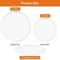 thumbnail image 5 of 4 Pcs Disque Gâteau Acrylique Pâtisserie - 15 cm et 20 cm, Plateau Gâteau Disques Ronds, Plateau Transparent Réutilisable, Plateau Rond Socle Plastique pour Gâteau de Crème Service de Gâteaux, 5 of 5