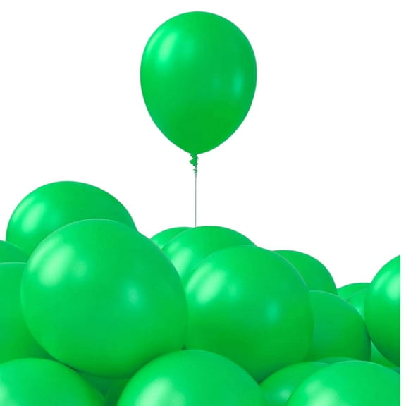 12" Helium-Quality Natural Latex Balloons – 10 Baloons, Light Green, Safe for Age 8  – Party  Event Decorations: 1CT