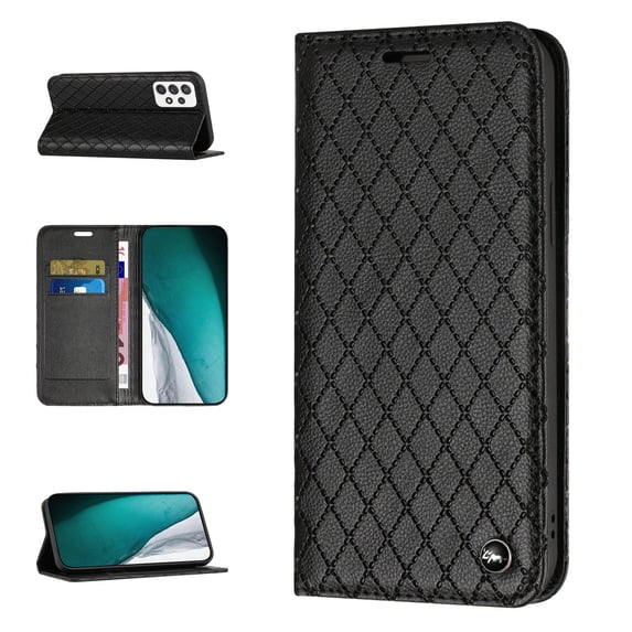 Allytech Case for Samsung Galaxy A33 5G,Premium PU Leather Business Style RFID Blocking Credit Card Slots Wallet Magnetic Closure Flip Kickstand Protective Cover,Black