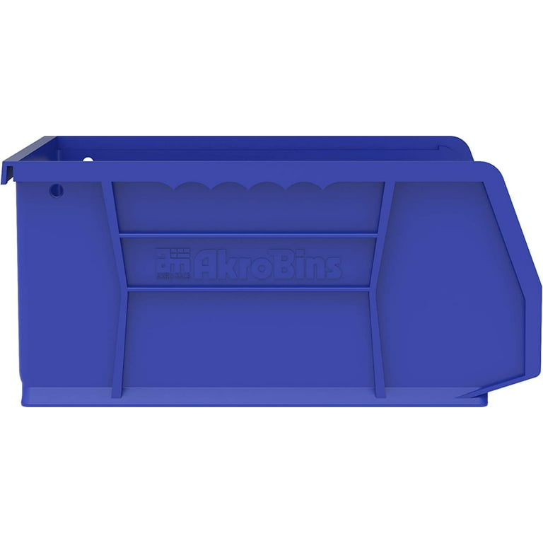 Akro-Mils 35-180 BLUE HDPE Storage Tote Box (without Lid), 0.5 cu ft, 16 x  10 x 5.88 from Cole-Parmer