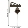 thumbnail image 2 of Retro Outdoor Door Bell, Rustic Vintage Iron Wall Mounted Metal Bell, For Outdoor Decorative Use, 2 of 2