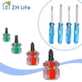 thumbnail image 2 of Ensemble de Kit de Tournevis Mini Petite Tête de Radis Portable Visseuse Précision Réparation Voiture Transparente Poignée Réparation Outils à Vis à Main MIX 4PCS, 2 of 6