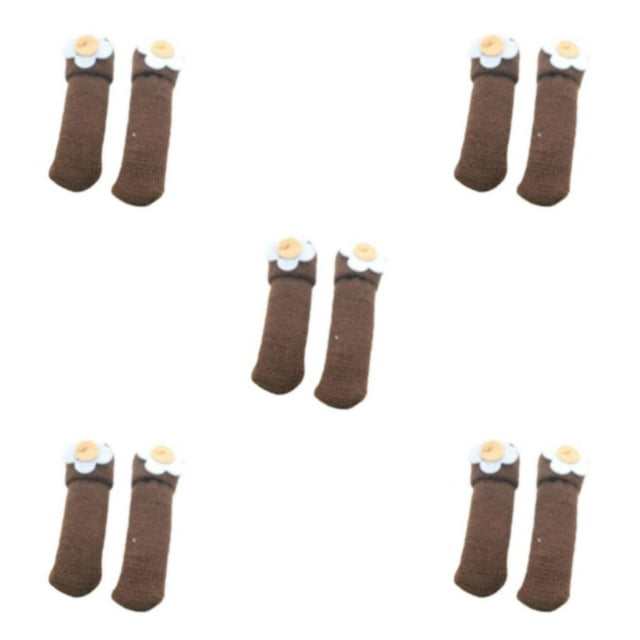 kurtrusly 24pieces Non-slip Furniture Foot Covers Premium For Protection Fit Most Legs Shapes Polyester Easy style 3 5Set