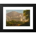 thumbnail image 2 of Giuseppe Canella 24x18 Black Modern Framed Museum Art Print Titled - The Escorial, 2 of 5