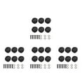 thumbnail image 6 of 4 PCS Guitar Strap Guitar Accessories Guitar Tuning Heads 1.60X1.30X0.70CM Black, 6 of 8