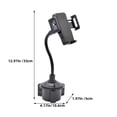thumbnail image 2 of Phone Holders for Your Car, Car Phone Mount, Car Cup Holder Mount Fit for iPhone 13 12 Pro Max 11 Xs Max R X 8 Plus, Samsung Galaxy S21 S20 S10 and More, Black, 2 of 7
