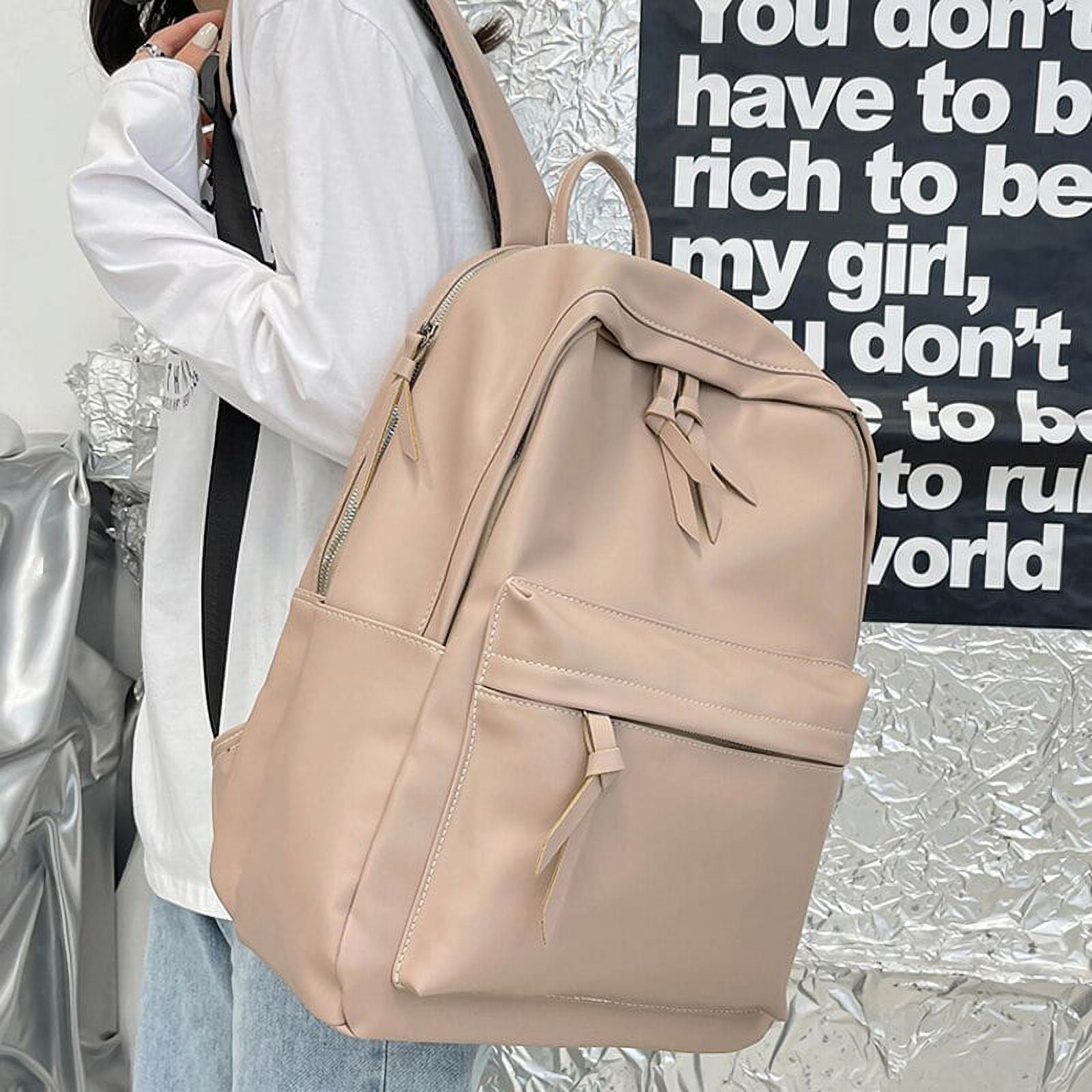 CoCopeaunts Fashion Women Backpack High Quality Female Soft PU Leather School Bag for Teenager Girls Large Travel Backpacks Couple Mochila Walmart