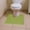 Green, variant on IMossad U-Shaped Bath Mat 16x20in Soft Foam Toilet Rug Non-Slip Water Absorbent Machine Washable Bathroom Carpet