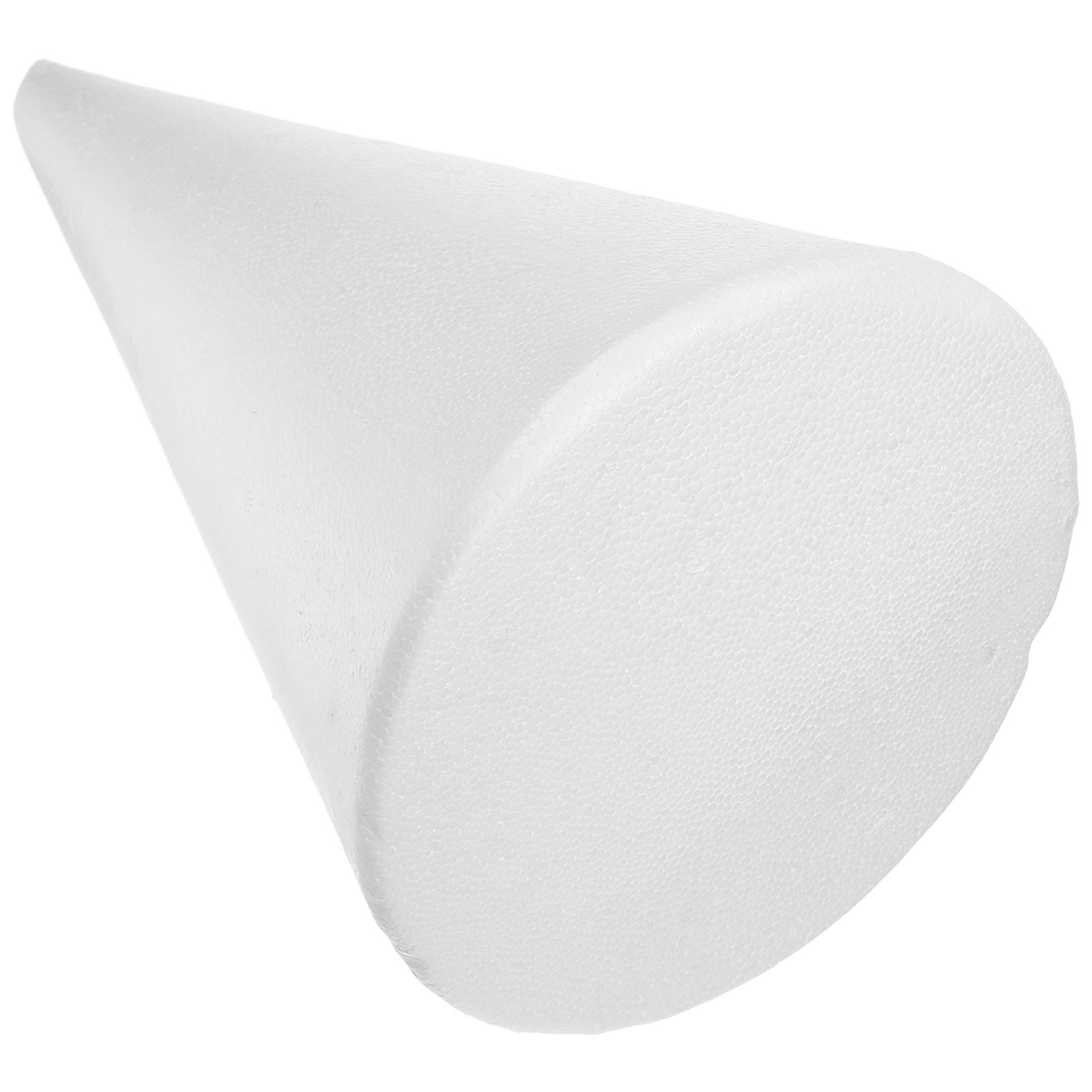 Foam Cone for DIY Crafts 13.3 Inch White Craft Cone for Holiday Decorations Floral Arrangements Custom Projects