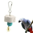 thumbnail image 4 of Trayknick Birds Parrot Parakeet Grinding Mineral Bell Stone Molar Cage Hanging Chewing Toy Random Color, 4 of 11