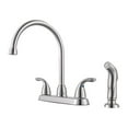 thumbnail image 1 of Pfister G136-500S Pfirst Series 2-Handle Kitchen Faucet with Side Spray, Stainless Steel, 1 of 2