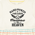thumbnail image 4 of Inktastic Handpicked for Earth by My Mawmaw in Heaven with Angel Wings Girls Baby Dress, 4 of 5