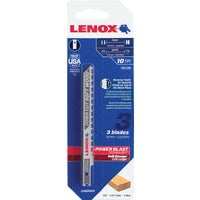 Lenox 1991389 U-Shank Down Cutting Wood Jig Saw Blade, 3-Pack