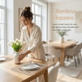 thumbnail image 5 of Unique Bargains 4Pcs Faux Leather Table Decor Placemats Milk Tea 17.7x11.8inch, 5 of 6