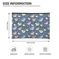 thumbnail image 4 of Fotbe Colorful Cartoon Shark Reusable Cosmetic Bag Makeup Bag for Women Large Travel Cosmetic Pouch Girls' Make Up Organizer, 4 of 8
