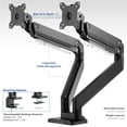 thumbnail image 6 of VIVO Dual Monitor Counterbalance Desk Mount, Fits Ultrawide Screens up to 38", 6 of 8