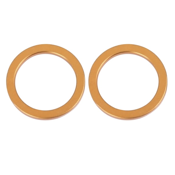 2pcs 30mm ID Motorcycle Exhaust Muffler Pipe Gasket Copper Tone for Honda CG125 150