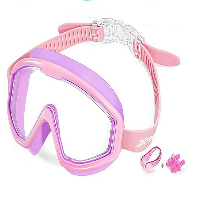 Gafas de natación infantiles con montura grande y antiniebla Gafas de natación de visión amplia para niños y niñas