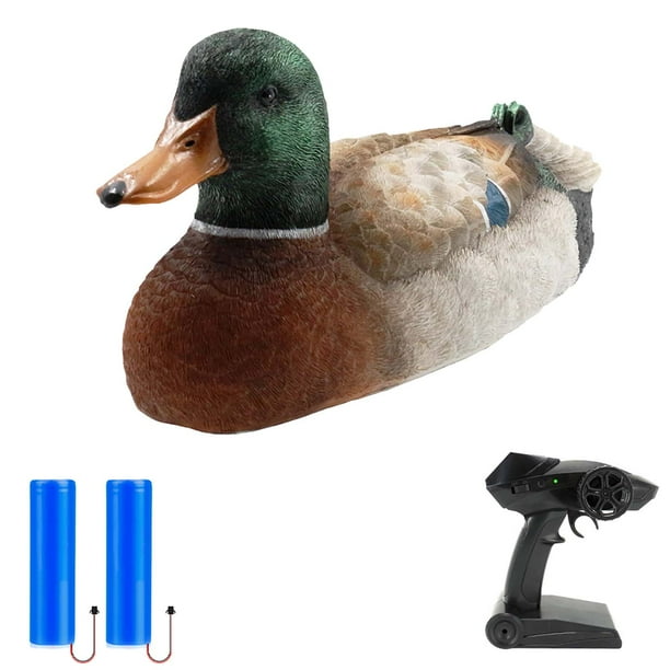 Flytec V201 RC Boat RC Duck Boat 2.4 Ghz Caza Movimiento Control remoto Duck Boat Impermeable para p Abanopi 2 baterías