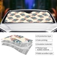 thumbnail image 3 of Yiaed 70s Disco Ball Print Car Windshield Sunshade Front Auto Car Front Window Sun Shade Foldable Sun Visor Shield Cover Auto Accessories for Sedan SUV Truck-Medium, 3 of 5