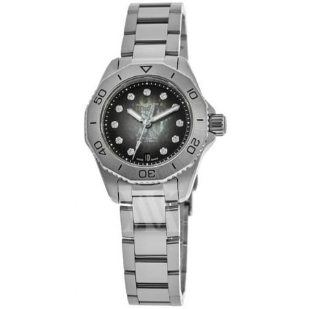 Tag Heuer Aquaracer Professional 200 Date Black Diamond Dial Steel Women's Watch WBP2410.BA0622