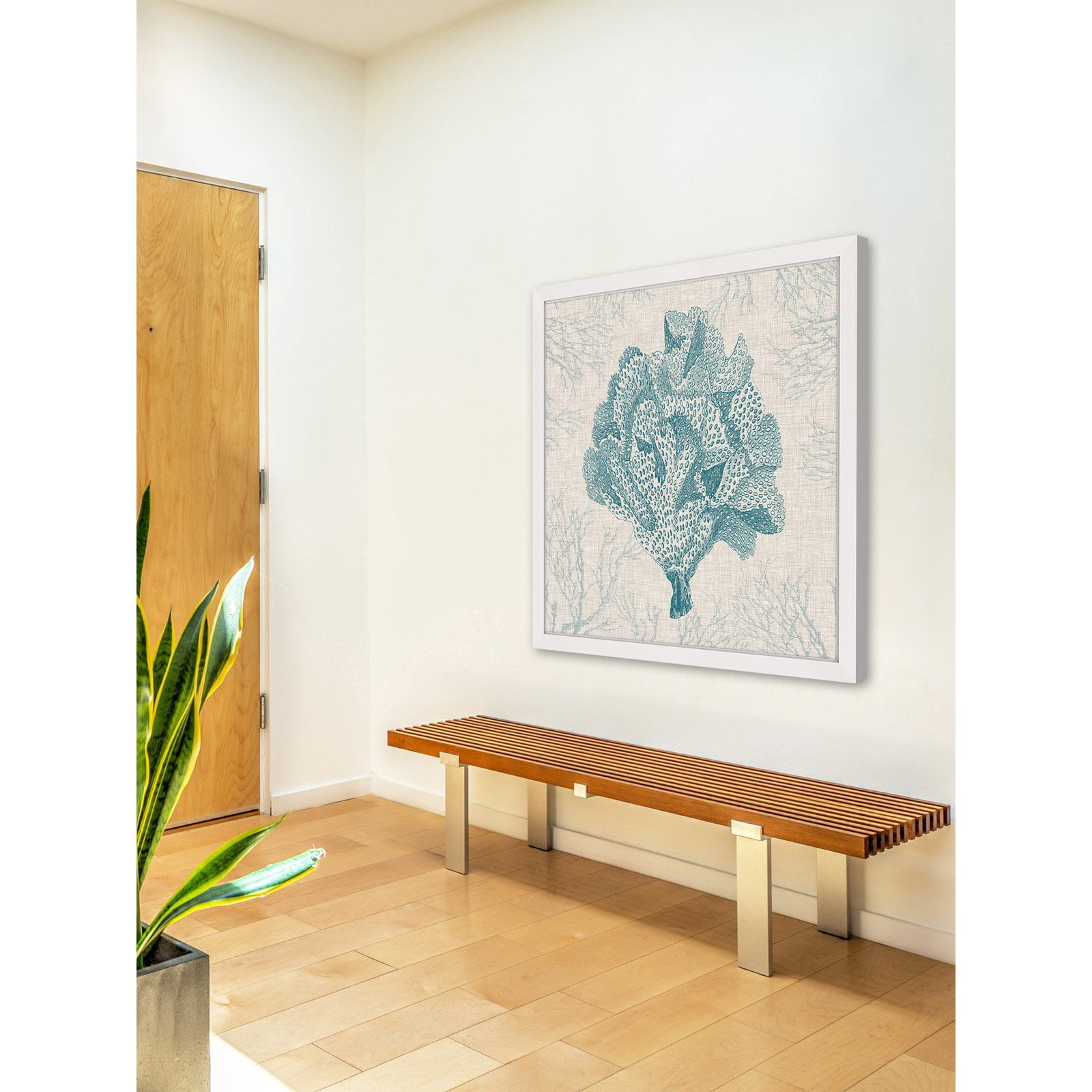 Marmont Hill "Coral Motif IV" Framed Painting Print