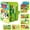 green, variant on Cowin Busy Board Montessori Toys for Toddler Boy Birthday Gifts, Busy Book Learning Toys for Toddlers 1-4, Educational Learning Toy for Airplane Car Travel, Blue