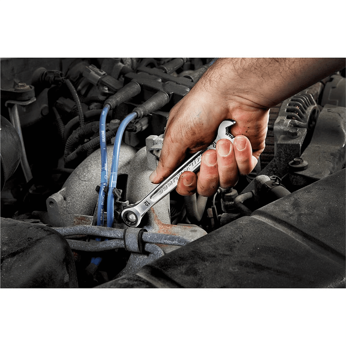Milwaukee 48-22-9516 Ratcheting Combination Metric Wrench Set 15-Piece