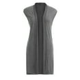 thumbnail image 4 of Akafmk Sweaters Vests for Women,Sleeveless Open Front Cardigan Sweater,Fashion Women Solid Coat Casual Sleeveless Top Long Cardigan Blouse Loose Fitting Vests Tops, 4 of 5