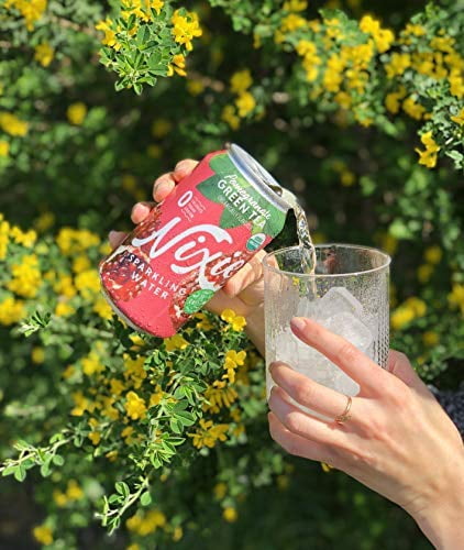Nixie Sparkling Water, Green Tea Pomegranate Organic, 12 Ounces - Pack Of 1