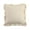 Beige, variant on Ruffled‑Edge Velvet Throw Pillow‑Cover 18×18in Square Polyester Cushion‑Case Hidden Zipper Pillowcase