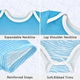 thumbnail image 3 of Ripples in Water Pure Cotton Bodysuit Short Sleeve Pajamas One-Piece Romper Unisex 12M, 3 of 6