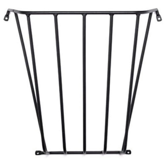 Wall Hay Rack - 25x36x12 Inch Large Heavy Duty Steel Feeder - Powder Coated Horse Hay Rack for Stall or Barn - Animal Safe Design Black