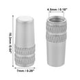 thumbnail image 4 of 4pcs Aluminum Alloy Valve Cap French Type Valve Tire Dust Covers for Bicycle Mountain Bike Road Bike Silver Tone, 4 of 6