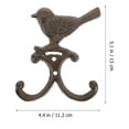 thumbnail image 3 of EXHUMKY Farmhouse Wall Hooks Iron Decorative Bird Shaped Family Living Room 1Set, 3 of 5