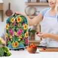 thumbnail image 3 of HELLHERO Stylish Blender Dust Cover Handle Polyester for Home Kitchen, Tropical Bloom, 3 of 6