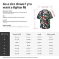 thumbnail image 5 of Lsque Mario print Men's Cuban Collar Short Sleeve Shirt Summer Beachwear Casual Button Down Fashionable Vacation Leisure Shirt-Medium, 5 of 7