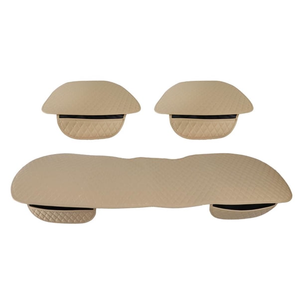 de Asientos de Coche, Funda Asiento para Delantero y Trasero, Accesorios Coches Interior Decoracion Beige