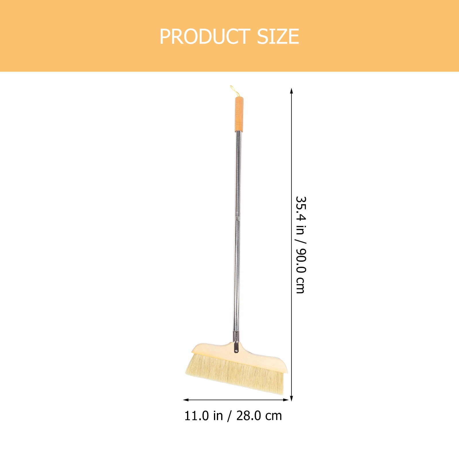 Wooden Broom Hardwood Floor Broom Soft Bristle Broom For Bedroom