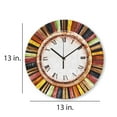 thumbnail image 3 of Eangee Home Design Clock Wall Decor Multicolor Face, Compressed Capiz, Indoor Safe, 13x2x13 Inches, 3 of 6