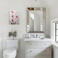 thumbnail image 5 of Stunning Pink Flowers Canvas Wall Art 12X16inch Prints of Abstract Bouquet in Vase. Gorgeous Decor for Teen Girl's Bedroom, Pink Floral Picture Poster for Bathroom, 5 of 7