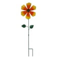 thumbnail image 3 of Aymzbd Metal Flower Decorative Garden Stake Windspinner for Patio Planter Pot Porch Orange, 3 of 9