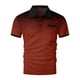 thumbnail image 4 of Eres Más Que una Camisa de Puntuación de Prueba Polka Gradiente Botón de Solapa, Deporte de Manga Corta Top de los Hombres, 4 of 5