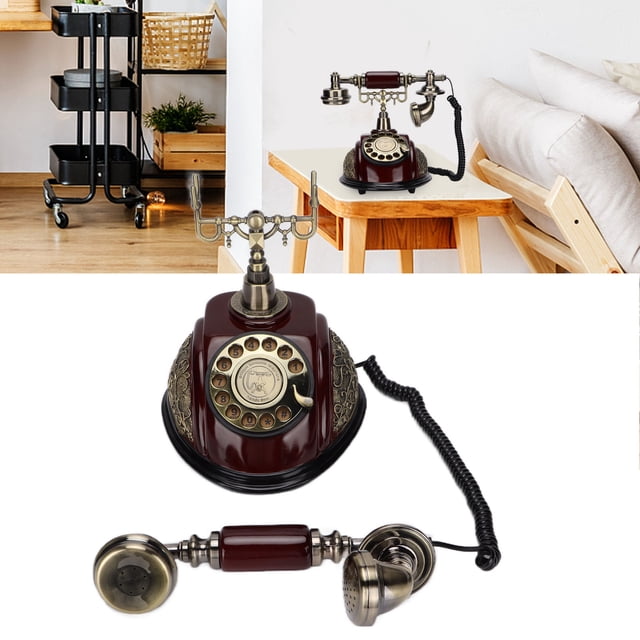 Teléfono Fijo Vintage, Regalo Teléfono Vintage Manos Libres Para Decoración De Oficina Para Decoración De Bar Para Decoración Del Hogar